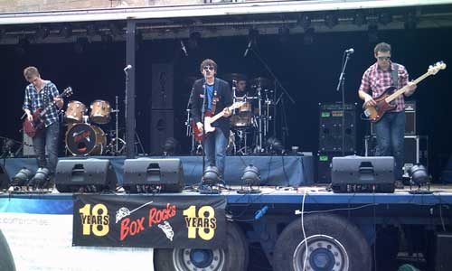 Band on Lorry Trailer as stage